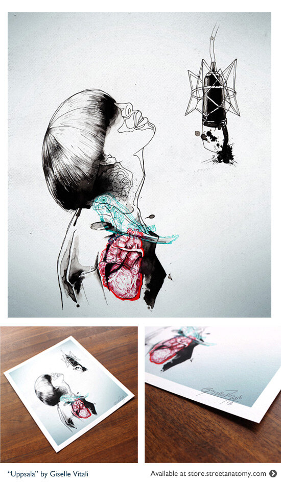 Giselle Vitali Uppsala print available at the Street Anatomy Store
