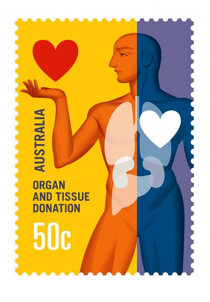 Nigel Buchanan organ donor australia post stamp