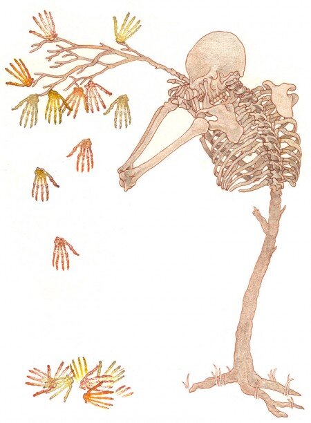 Skeleton tree by Matt Furie