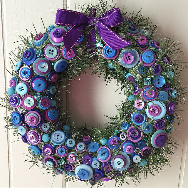 button wreath