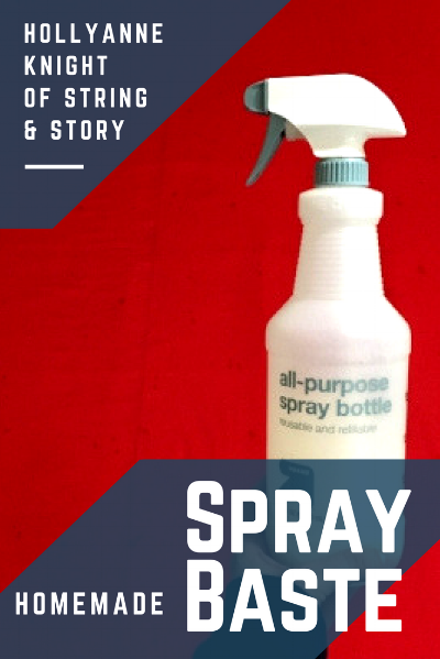 Spray Basting - How to spray baste a quilt 