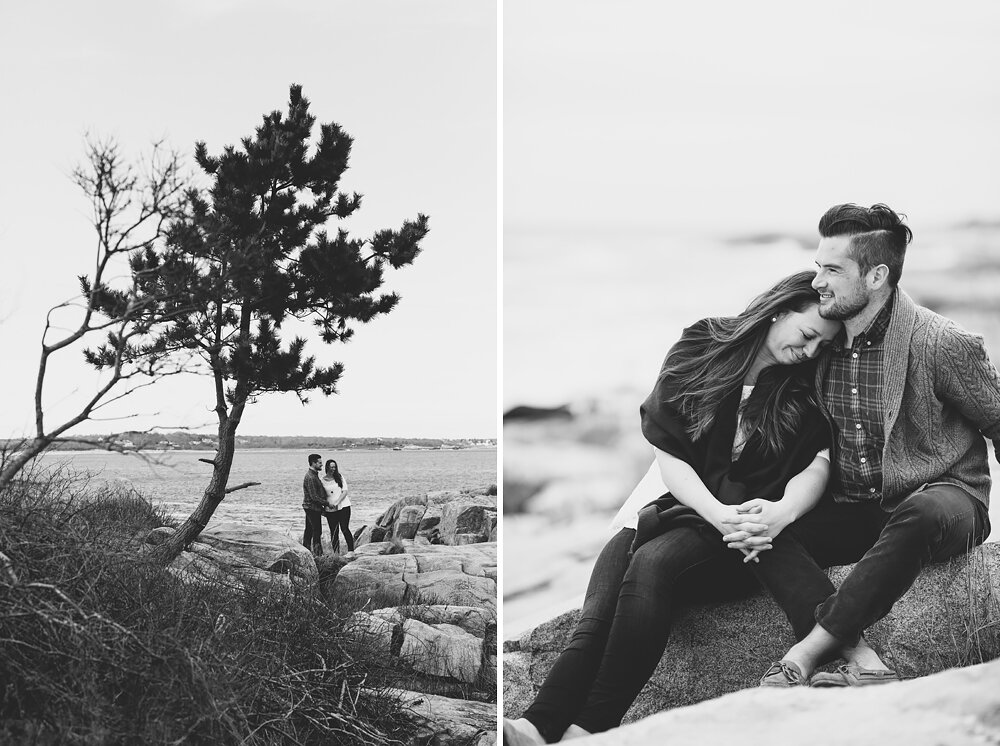 20 alice + jake | narragansett ri engagement session | beach | rocky shores | kendall pavan photography