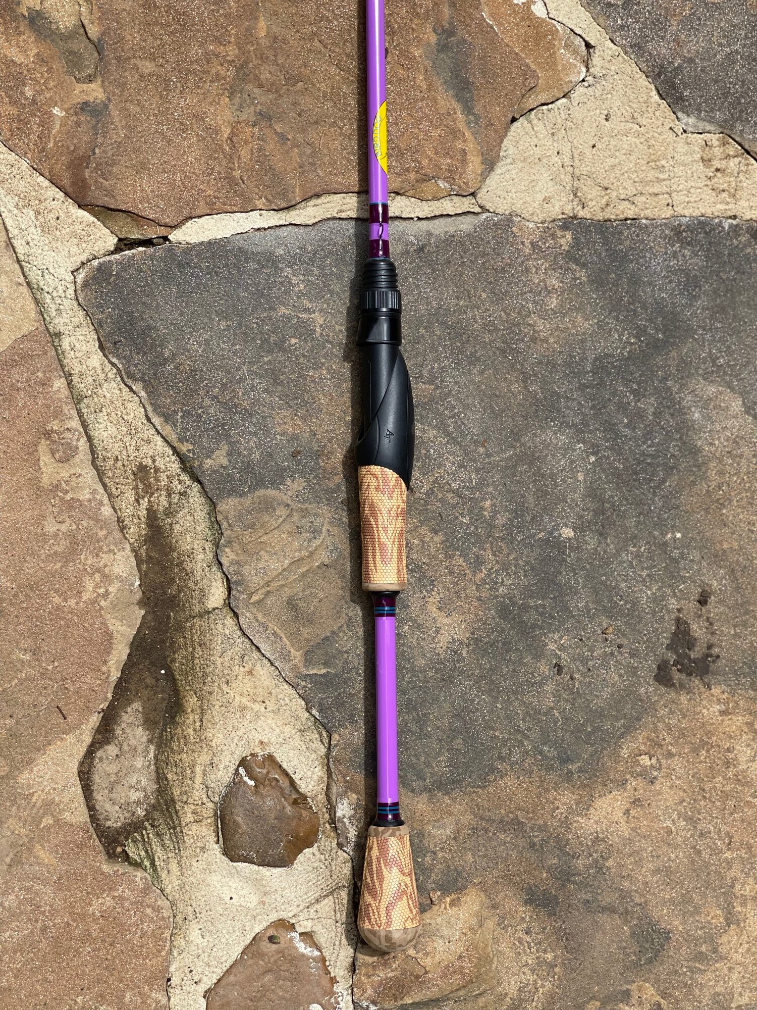 BDFS7 Purple Winn Grip medium/light action spinning rod — Bird Dog Fishing  Specialties