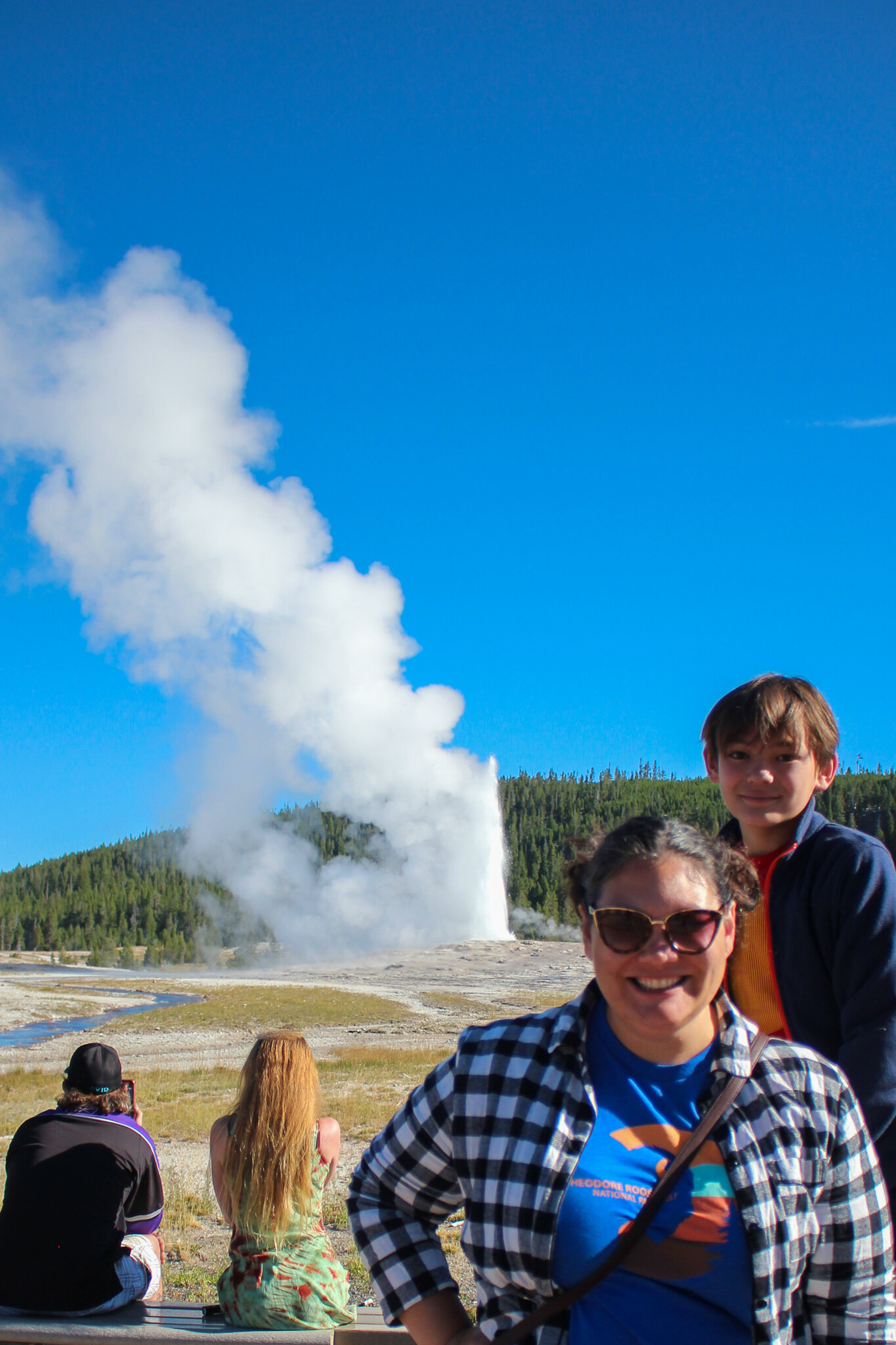We were able to see Old Faithful and Grand Prismatic on the same day during our National Parks Vacation! 