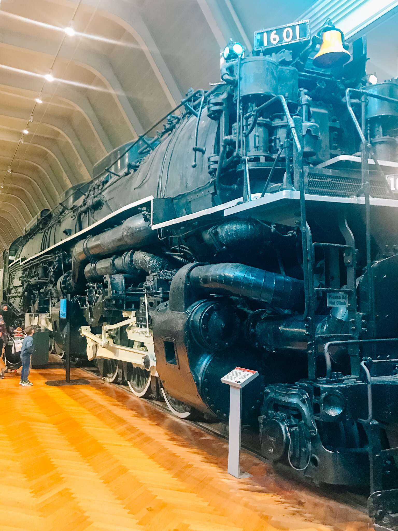 Large train at The Henry Ford Museum. 