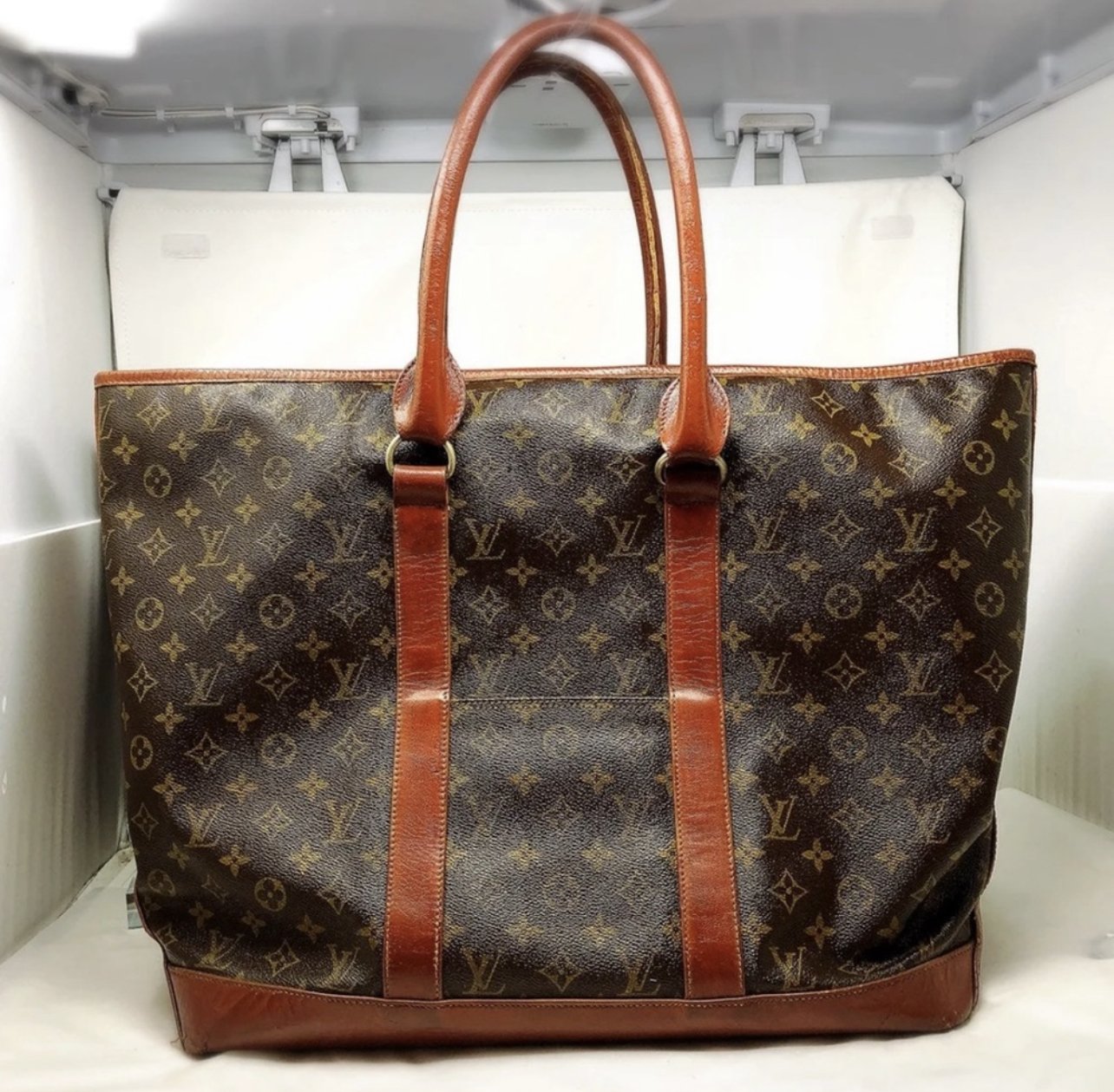 LOUIS VUITTON Louis Vuitton Monogram Sac Weekend GM Tote Bag Large