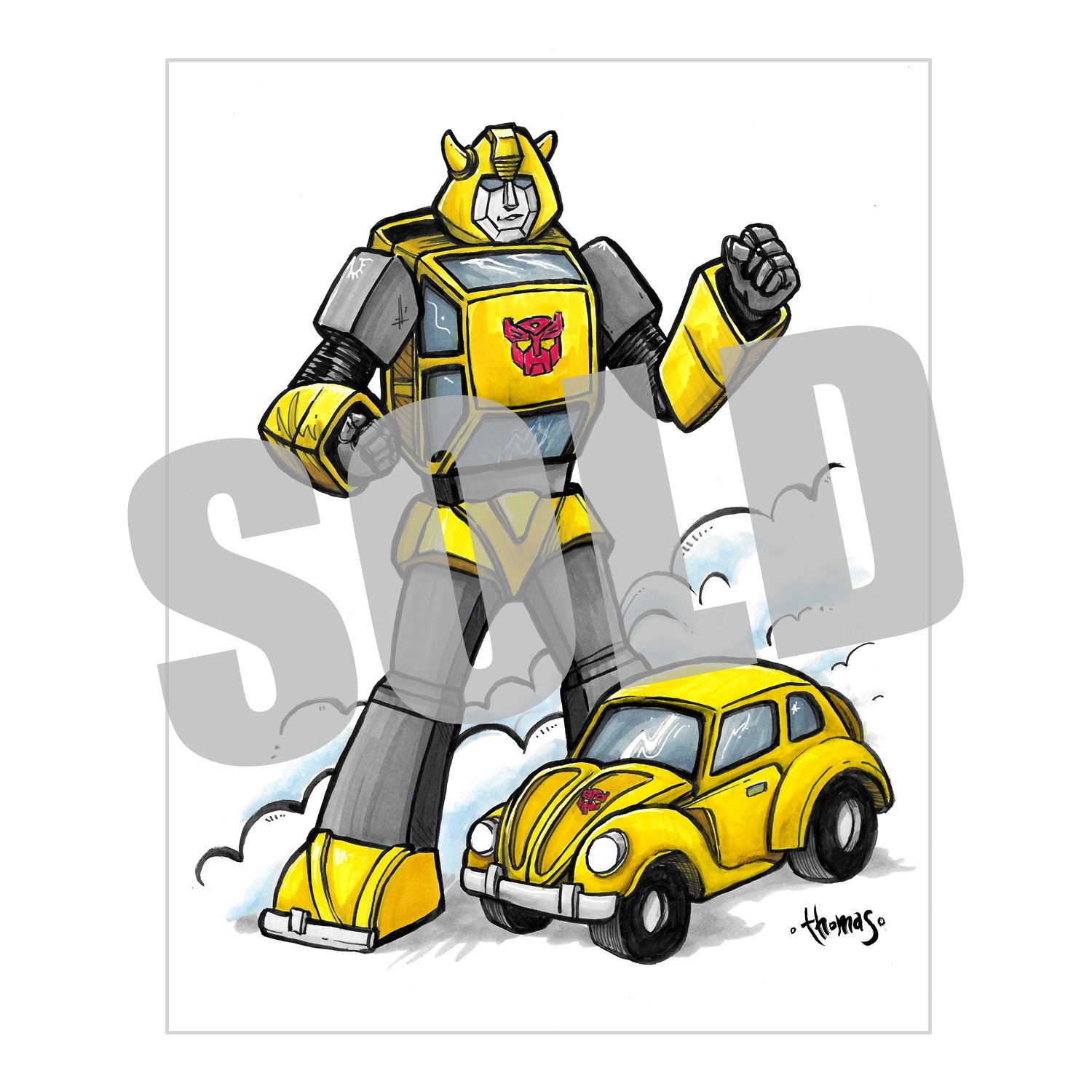 Bumblebee (Transformers Cartoon) - Original Art — Spectral Void Comics &  More
