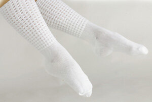 Poodle Socks, Irish Dance Sock, Feis Sock, Made in USA, Two-tone
