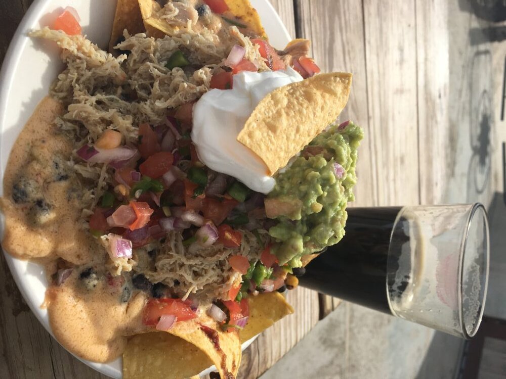 The half order of nachos was still enough to feed a family of four...and DELICIOUS!