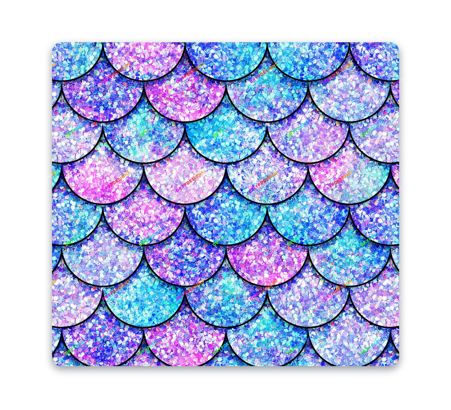 Holographic Glitter Mermaid Scales Seamless Background — drypdesigns
