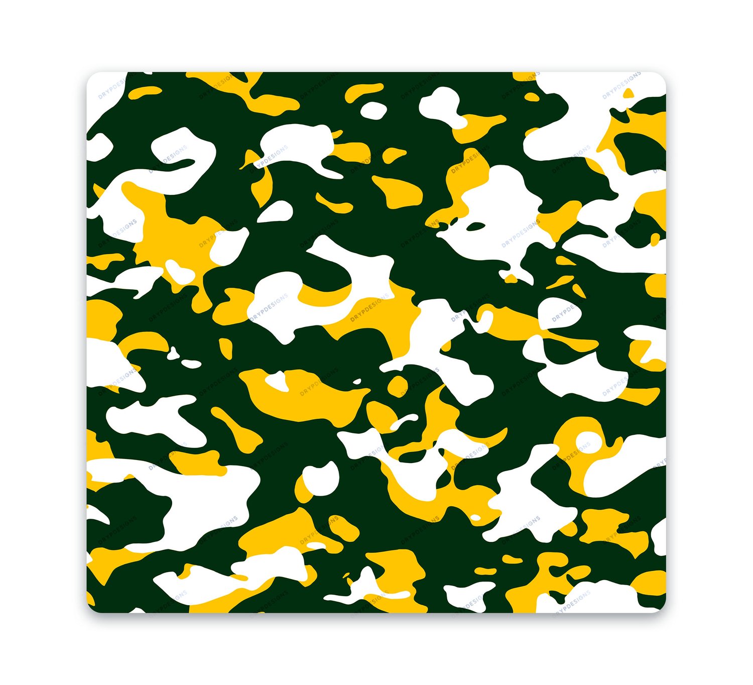 Green White camo camouflage army pattern Art Print