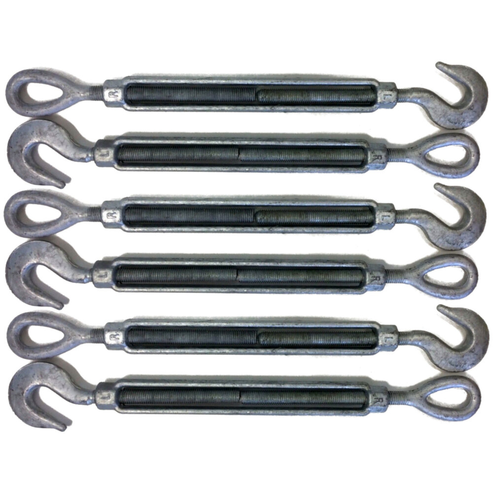 Turnbuckles Drop Forged Hot Dipped Galvanized Steel Turnbuckles Eye Jaw Hook 