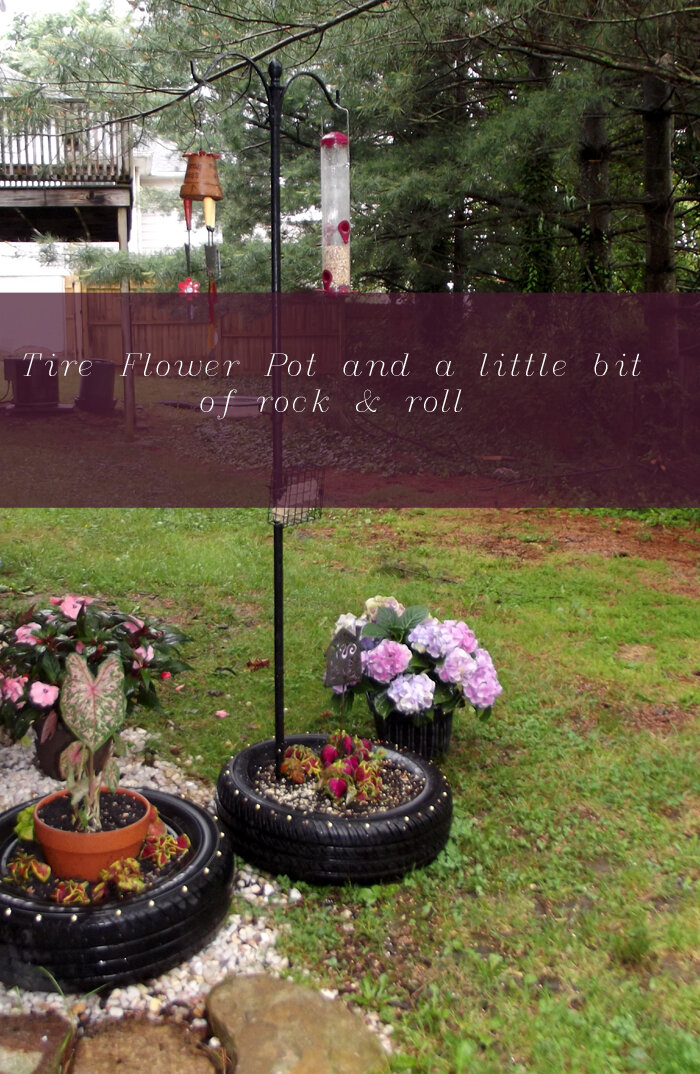 Tire flower pot image 