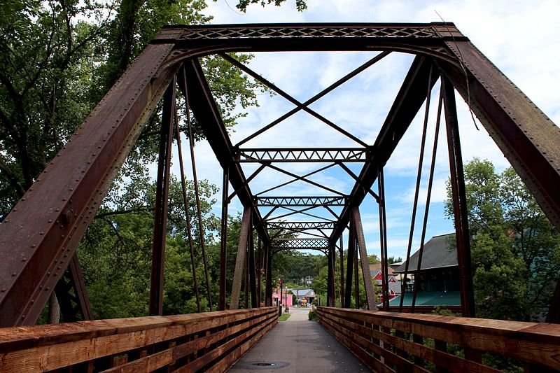 The Root River Trail bridge near Lanesboro is a reminder of the popular path's past as a railroad route.