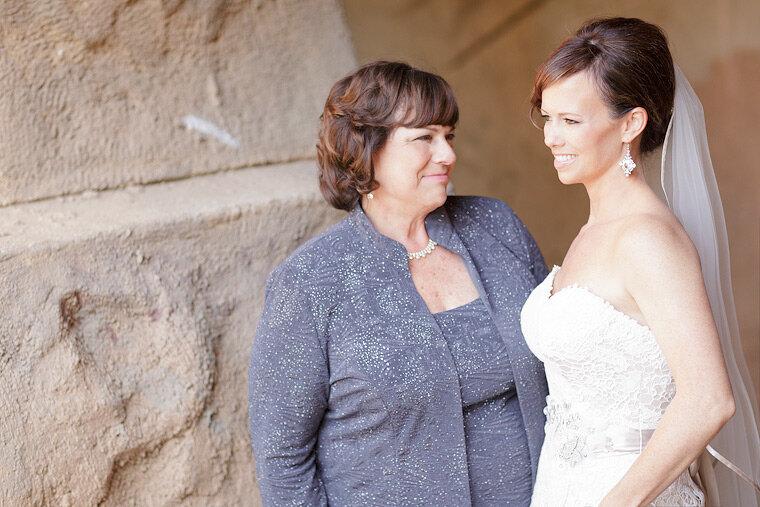 Bride and mom together during formals.