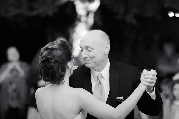 Father of bride dancing.