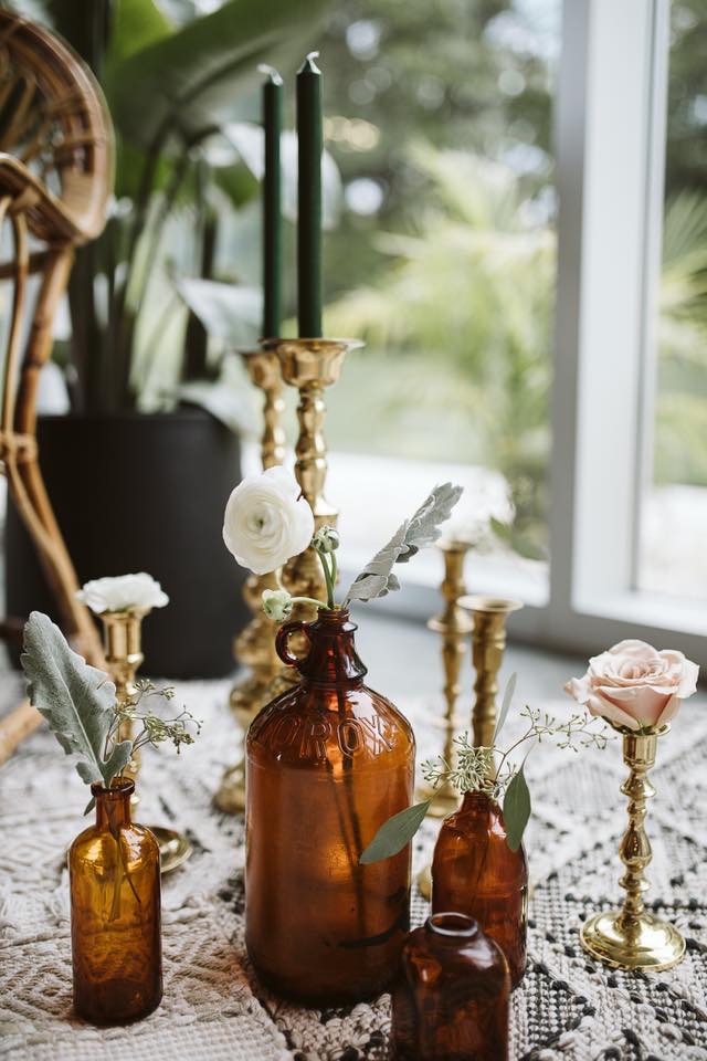 Brown/Amber Glass Collection — Vintage Rental Co.