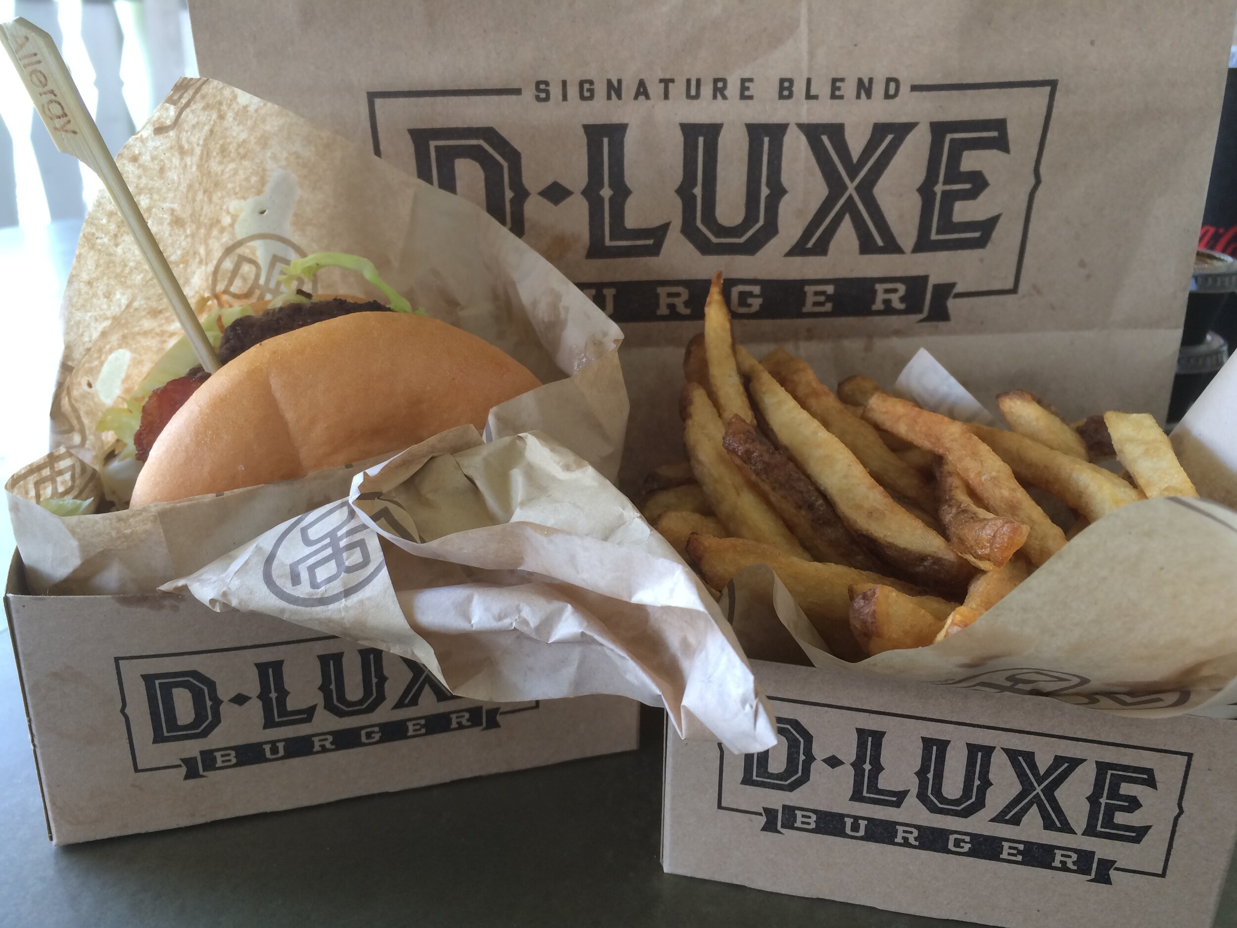 BBQ Burger & Fries at D-Luxe Burger