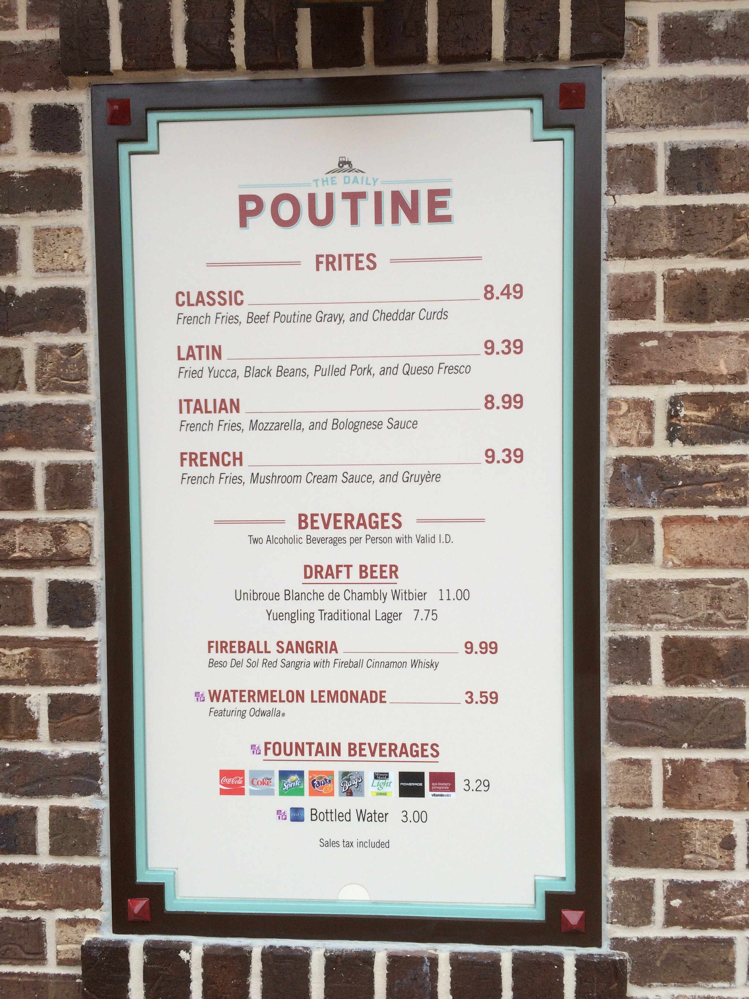 Daily Poutine Sign