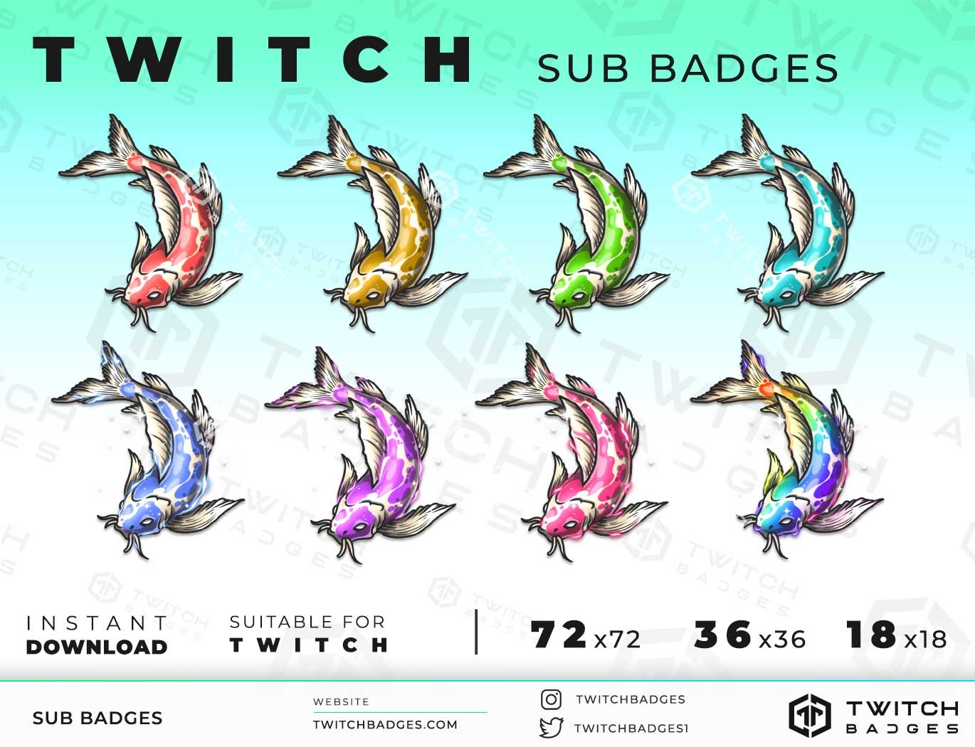 Twitch Sub Bit Badges X8 Zelda Fairy / Kawaii Fairy Badges 