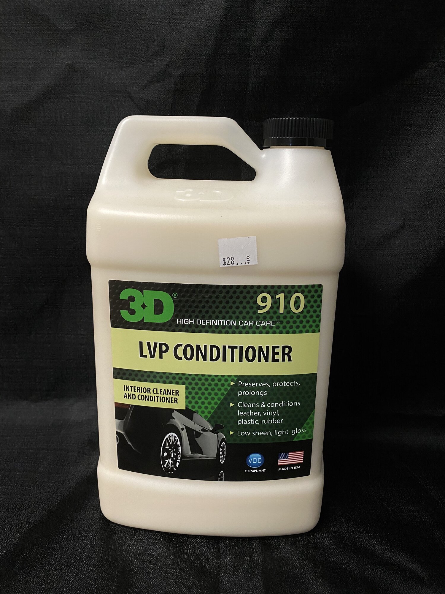 LVP CONDITIONER is for leather vinyl and plastic care and cleaning