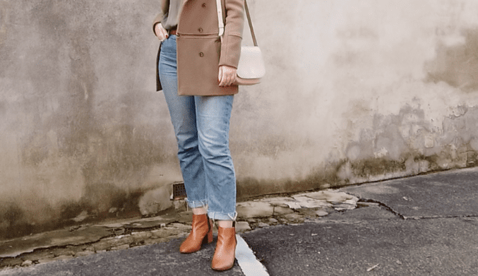 How To Style Brown Ankle Boots With Jeans — Alarna Hope