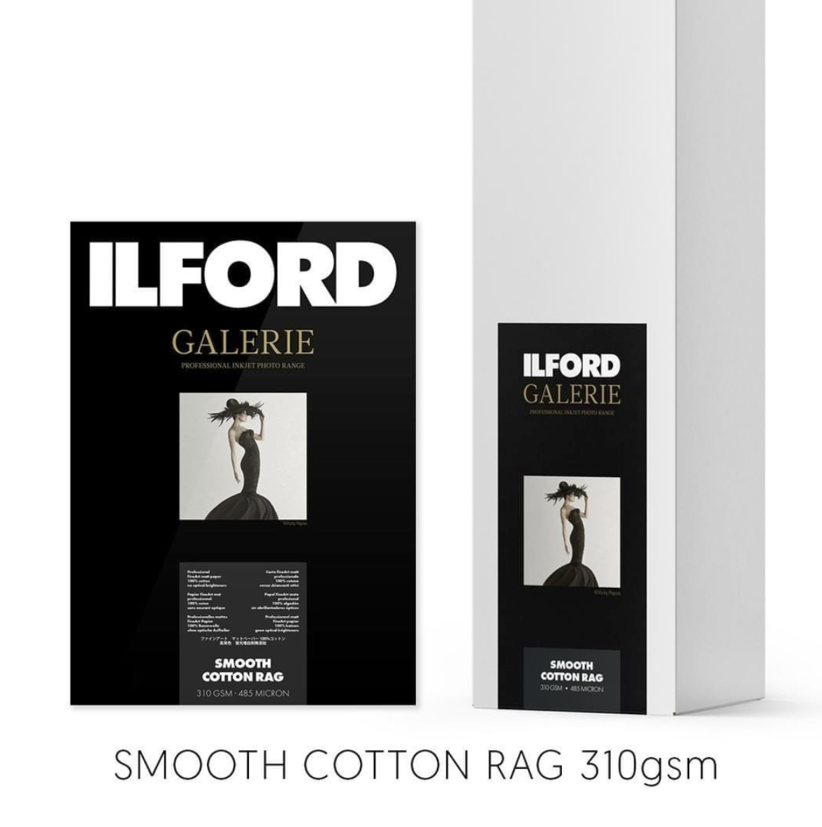 入荷中 イルフォード インクジェット用紙 スムースコットンラグ 厚手 スムースマット面質 1270mm×15mロール 3インチ ILFORD  GALERIE Smooth Cotton Rag ギャラリー ファインアート コットン 422380