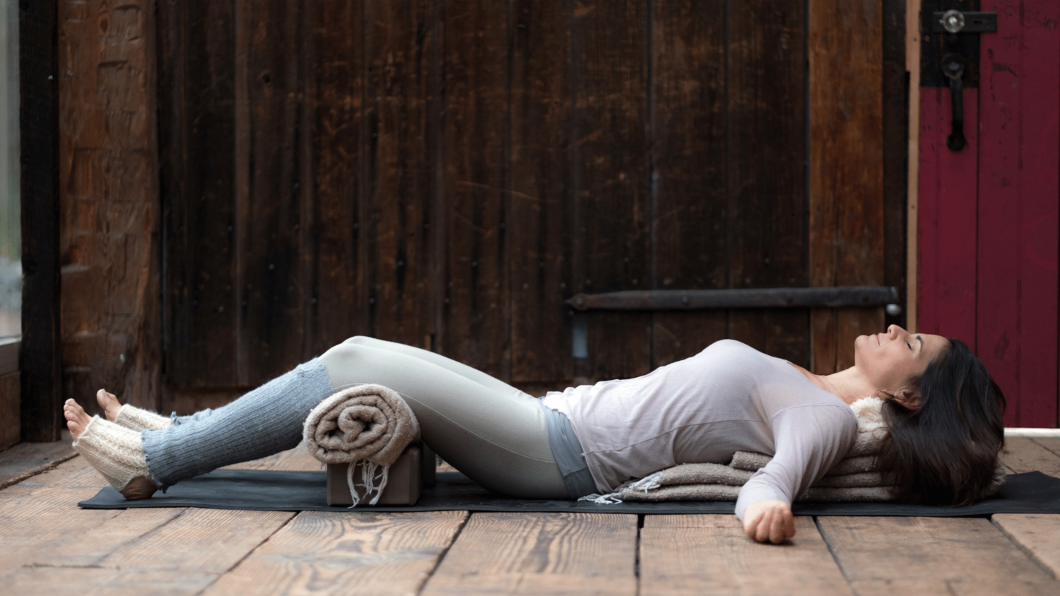 Restorative Yoga With Props for Relaxation 