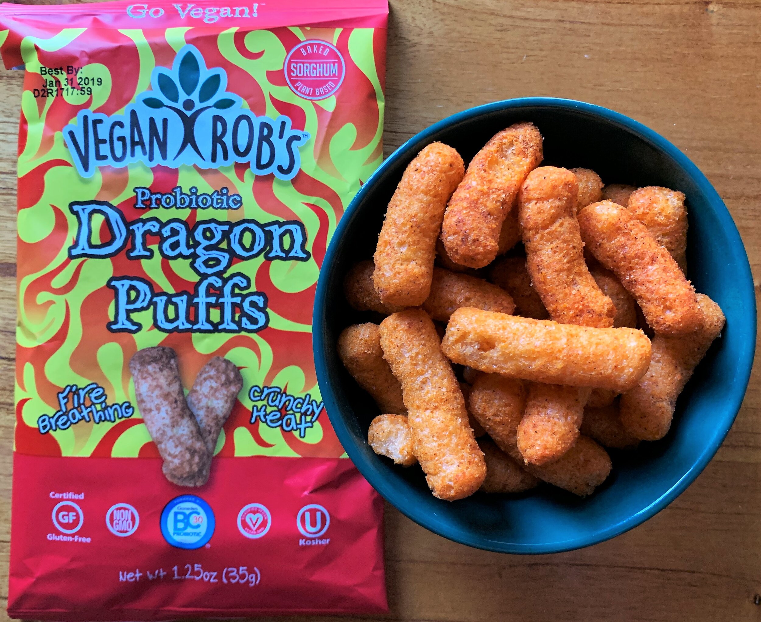 Dragon Puff snacks from Vegan Robs