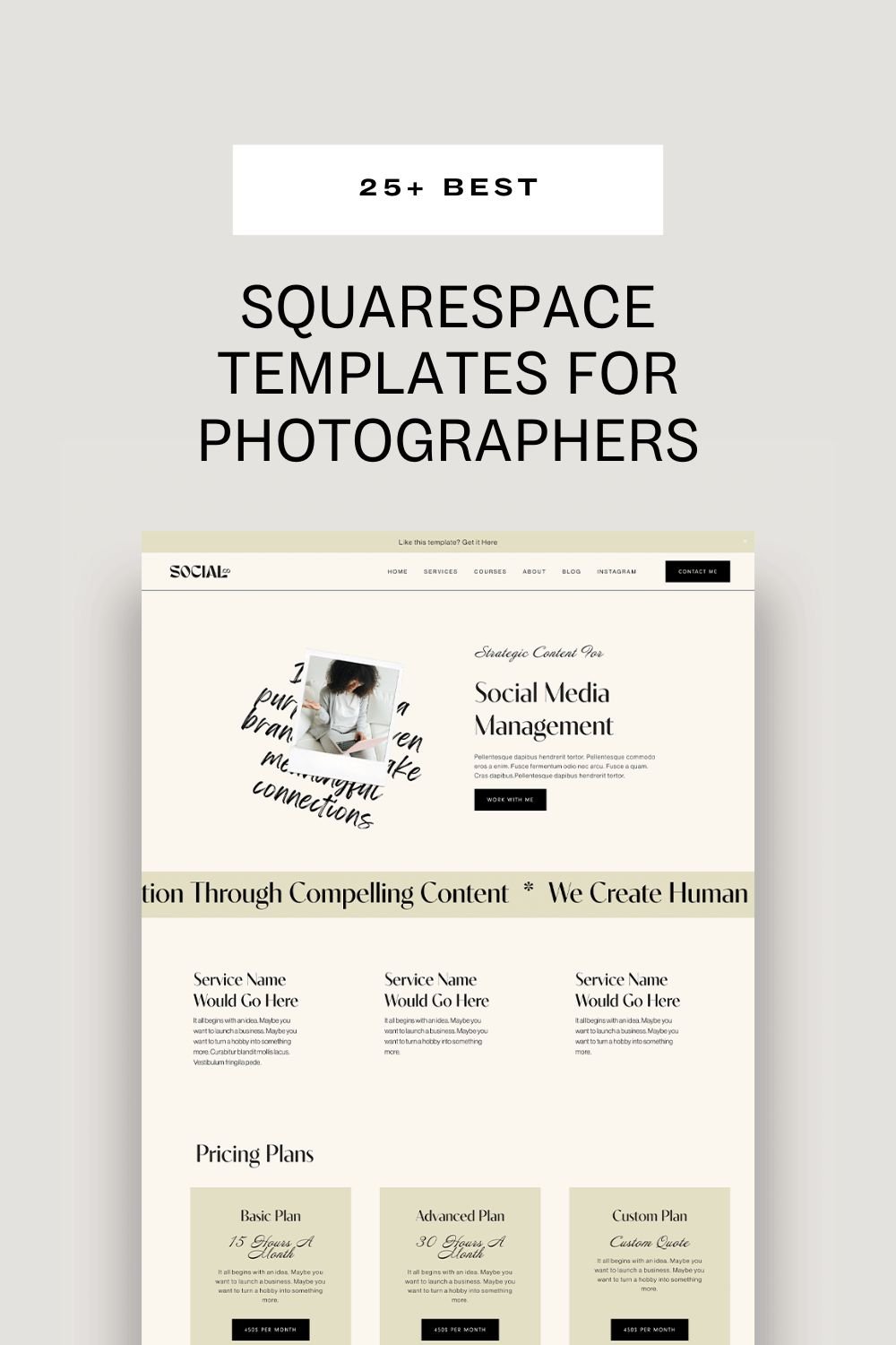 Best Squarespace Template For Portfolio