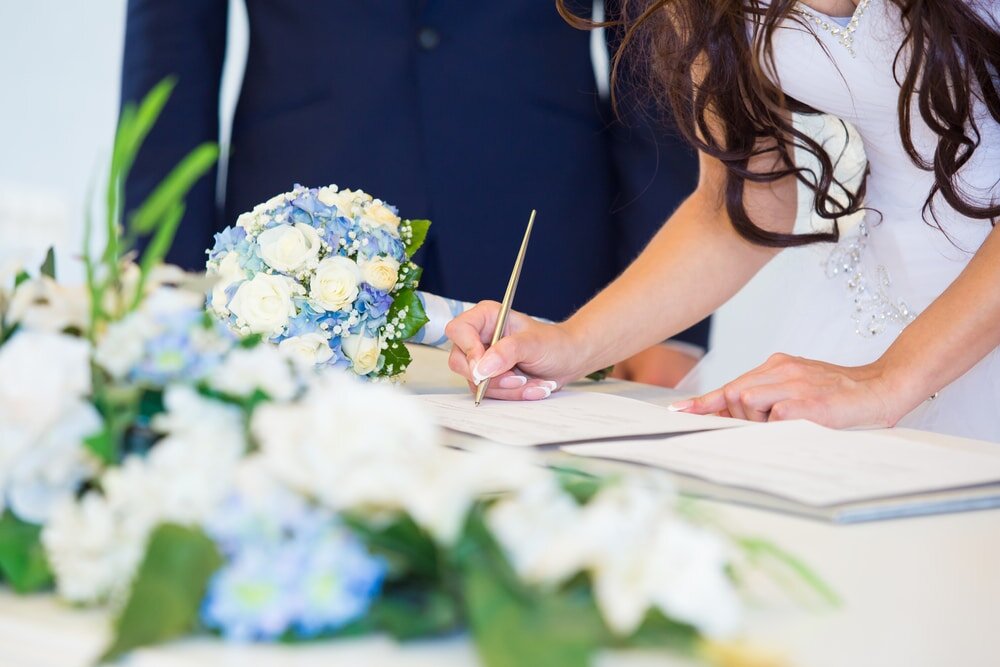 legal stuff for your wedding day