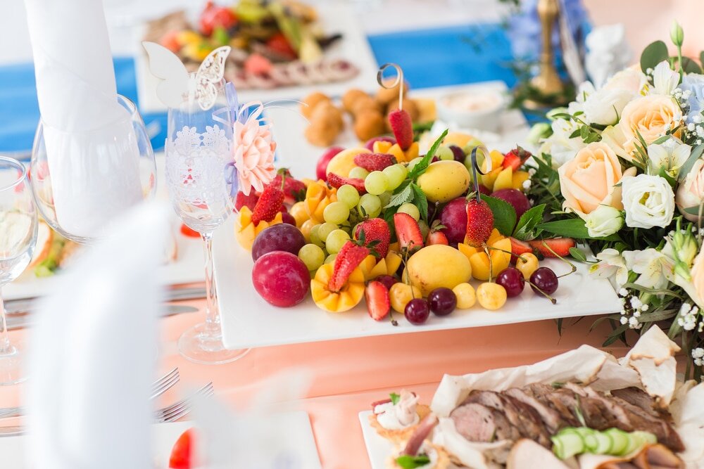 food for the bridal party on your wedding day