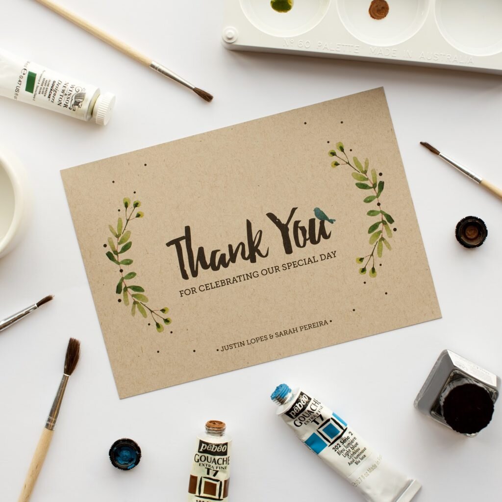 thank you cards for your wedding day