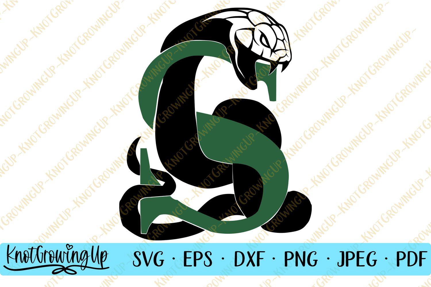 Slytherin Hogwarts House 2 SVG — KnotGrowingUp Designs