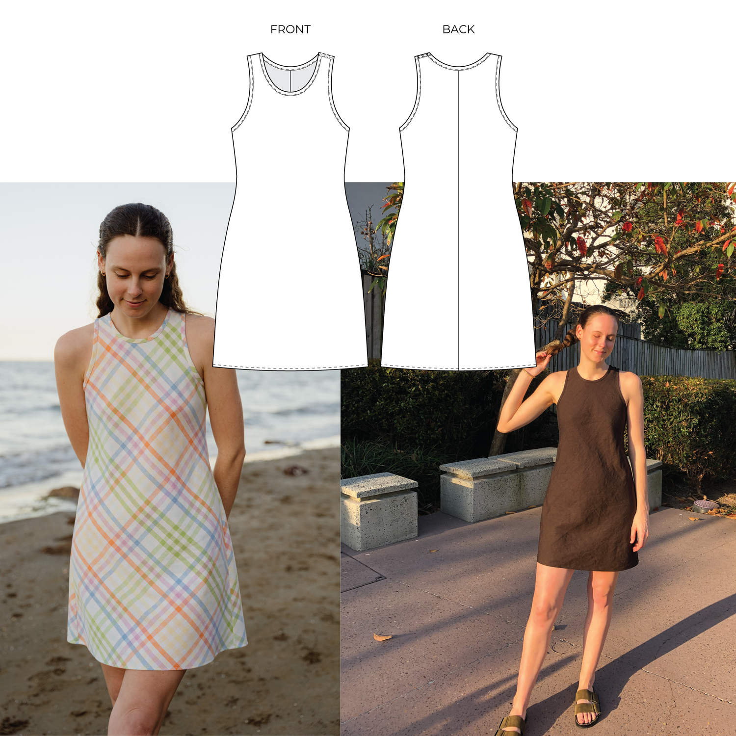 Mellow Dress Digital Sewing Pattern. Size 6-28 — Georgia's Portfolio