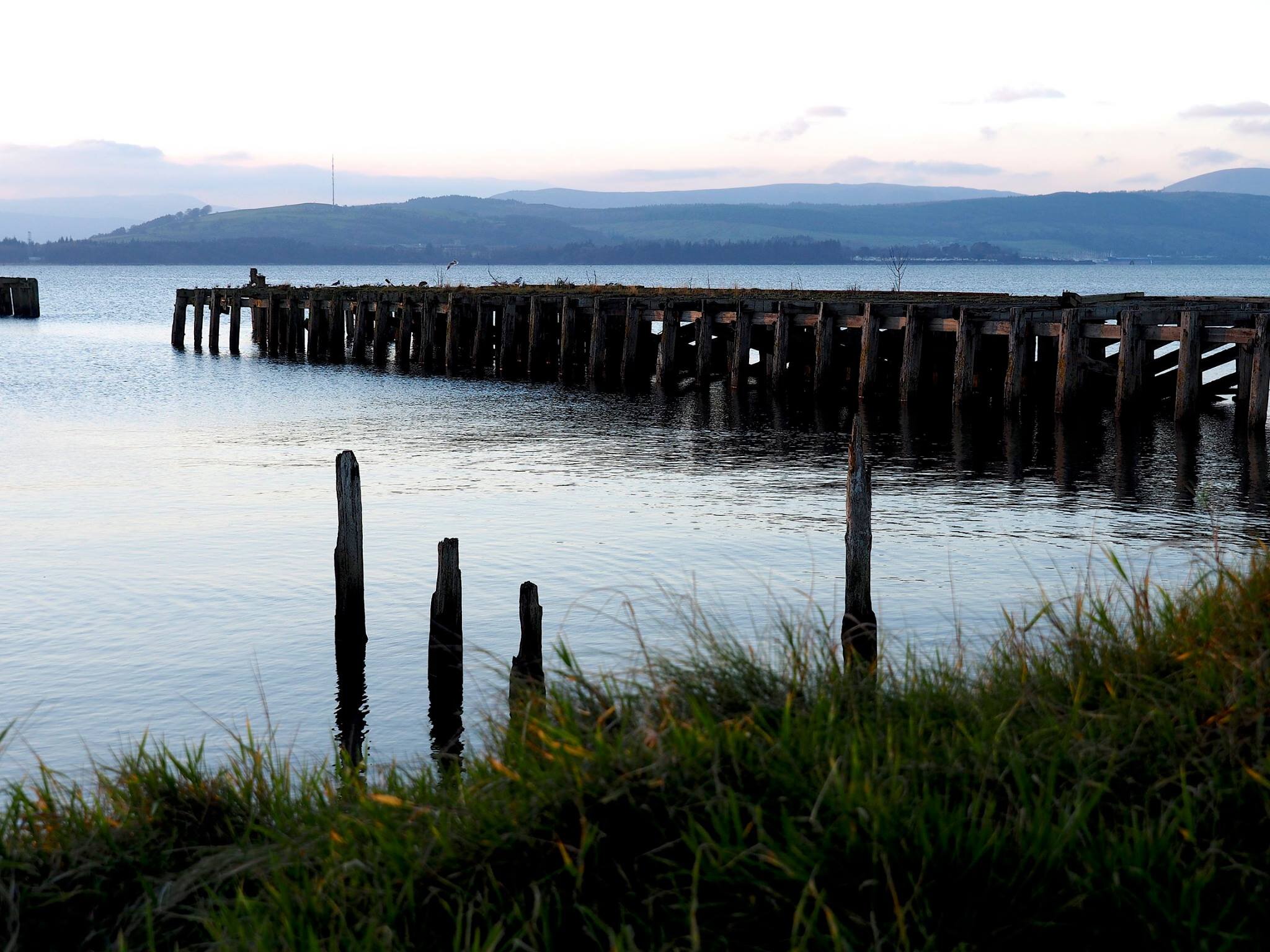 Helensburgh, Scotland. A hidden gem in the Scottish highlands. An old doc along the River Clyde.