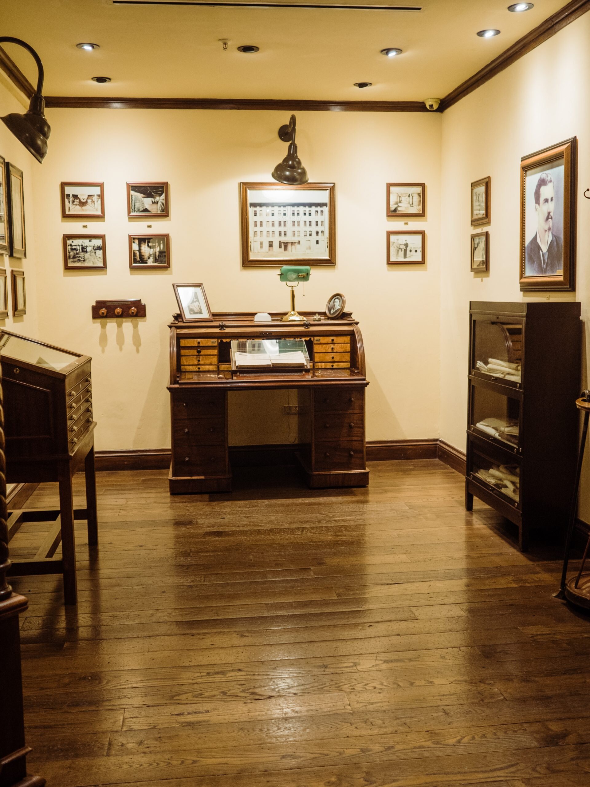 inside rum museum with 19th century artifacts