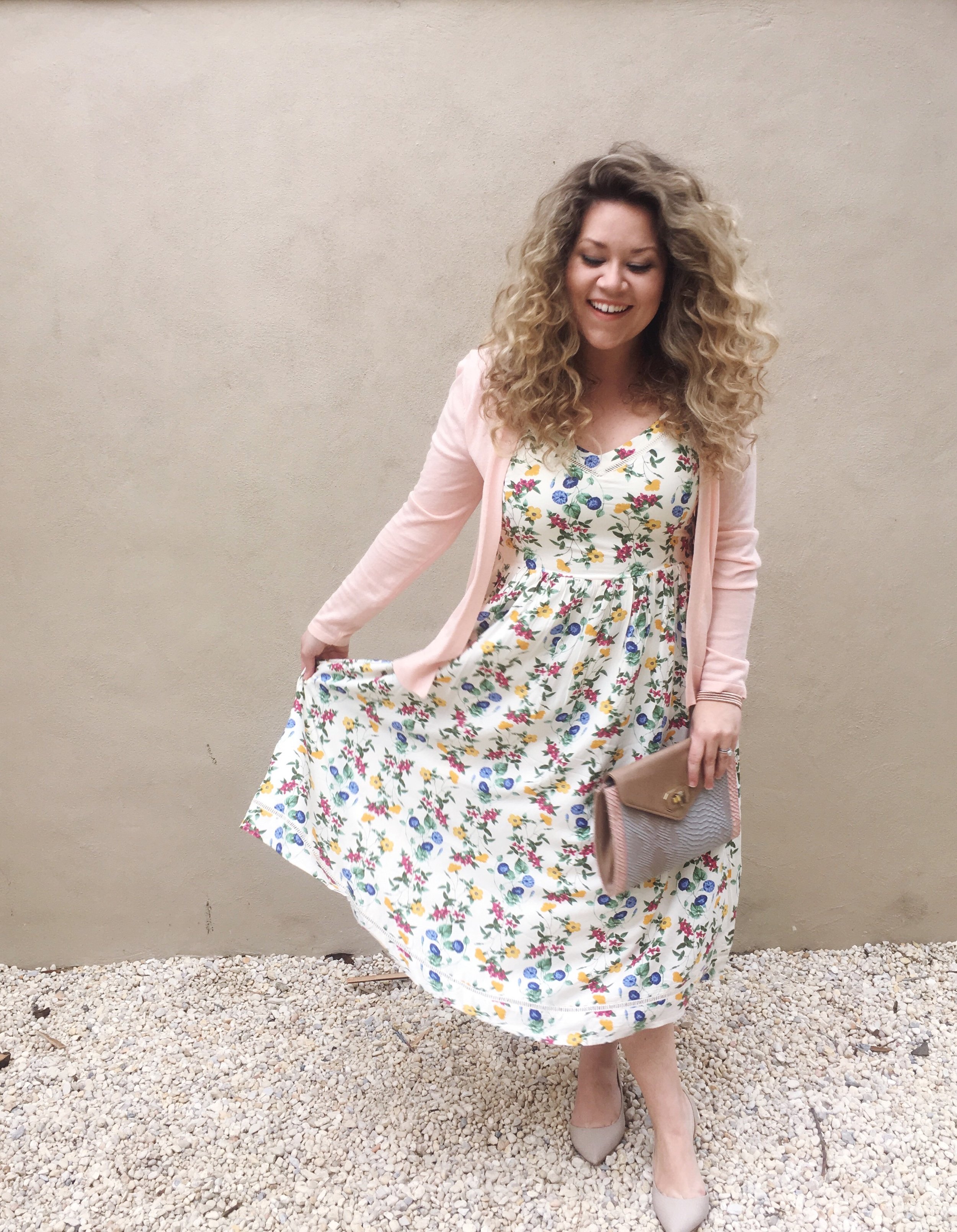 floral dress for spring and summer styled two ways