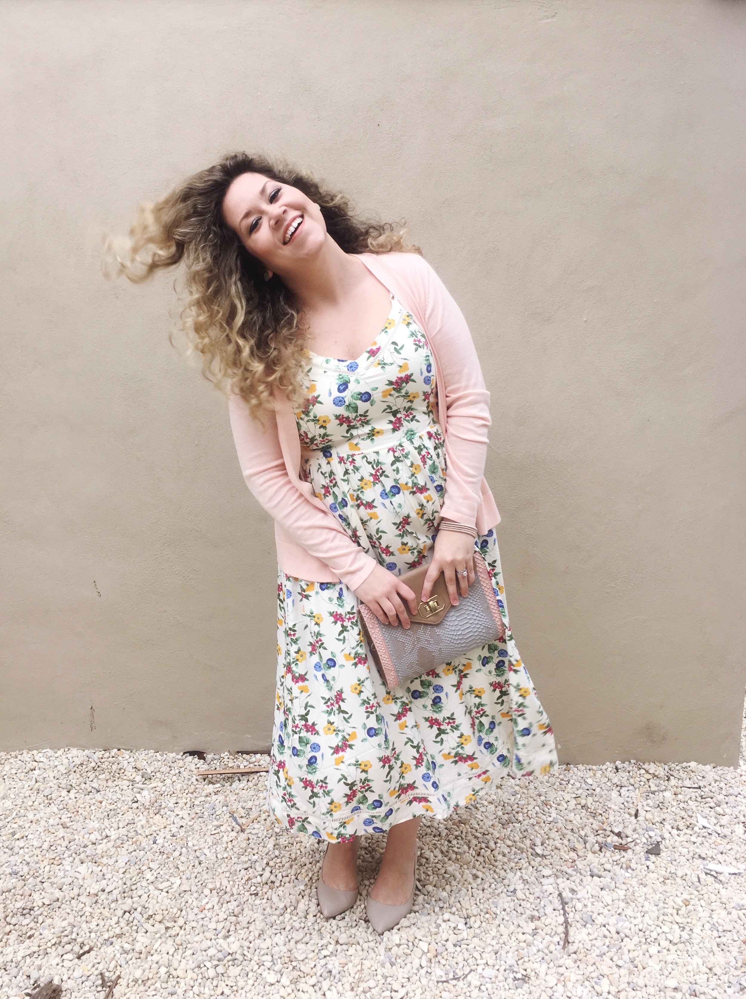 floral dress for spring and summer styled two ways