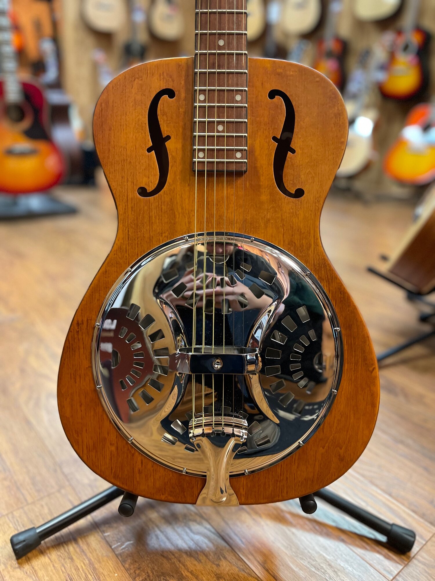 Dobro Hound Dog Round Neck Guitar Vintage Brown — Kentucky Music