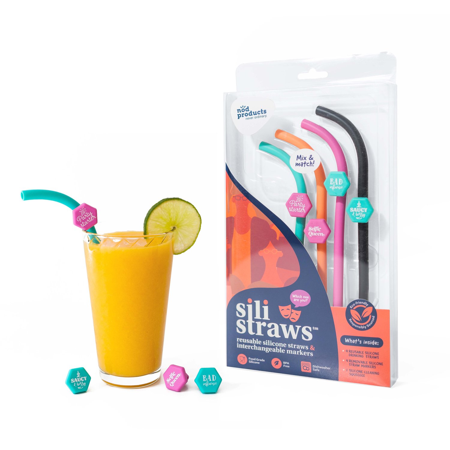 Heiheiup Silicone Straw Caps Drinking Straw Straw Charms For