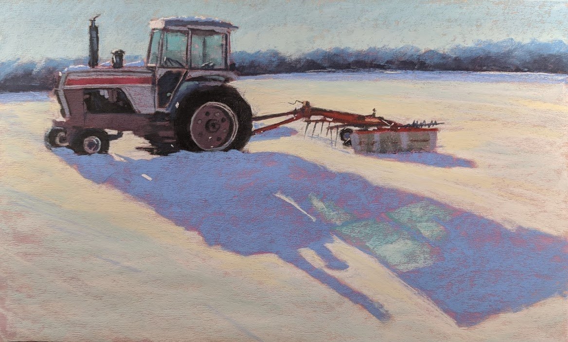 Dave Kaphammer, Tractor, Snow and Shadow