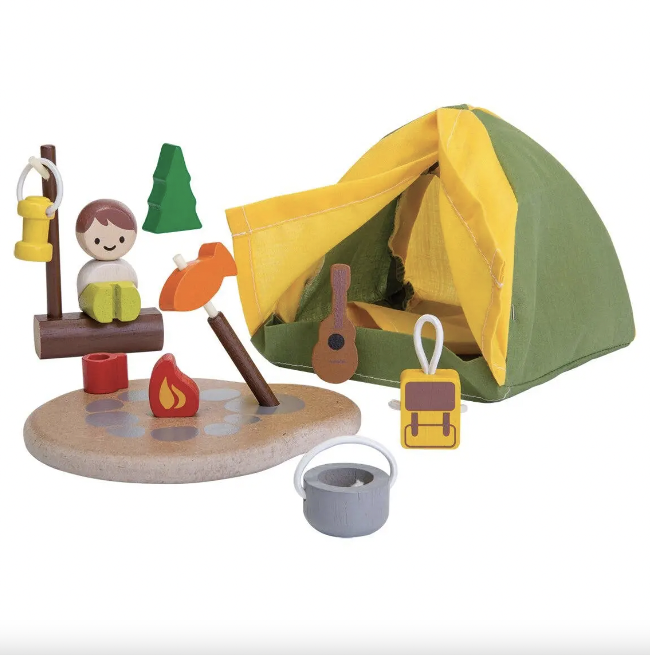 barsten auteur Uitsteken PlanToys Camping Set | Boppabug