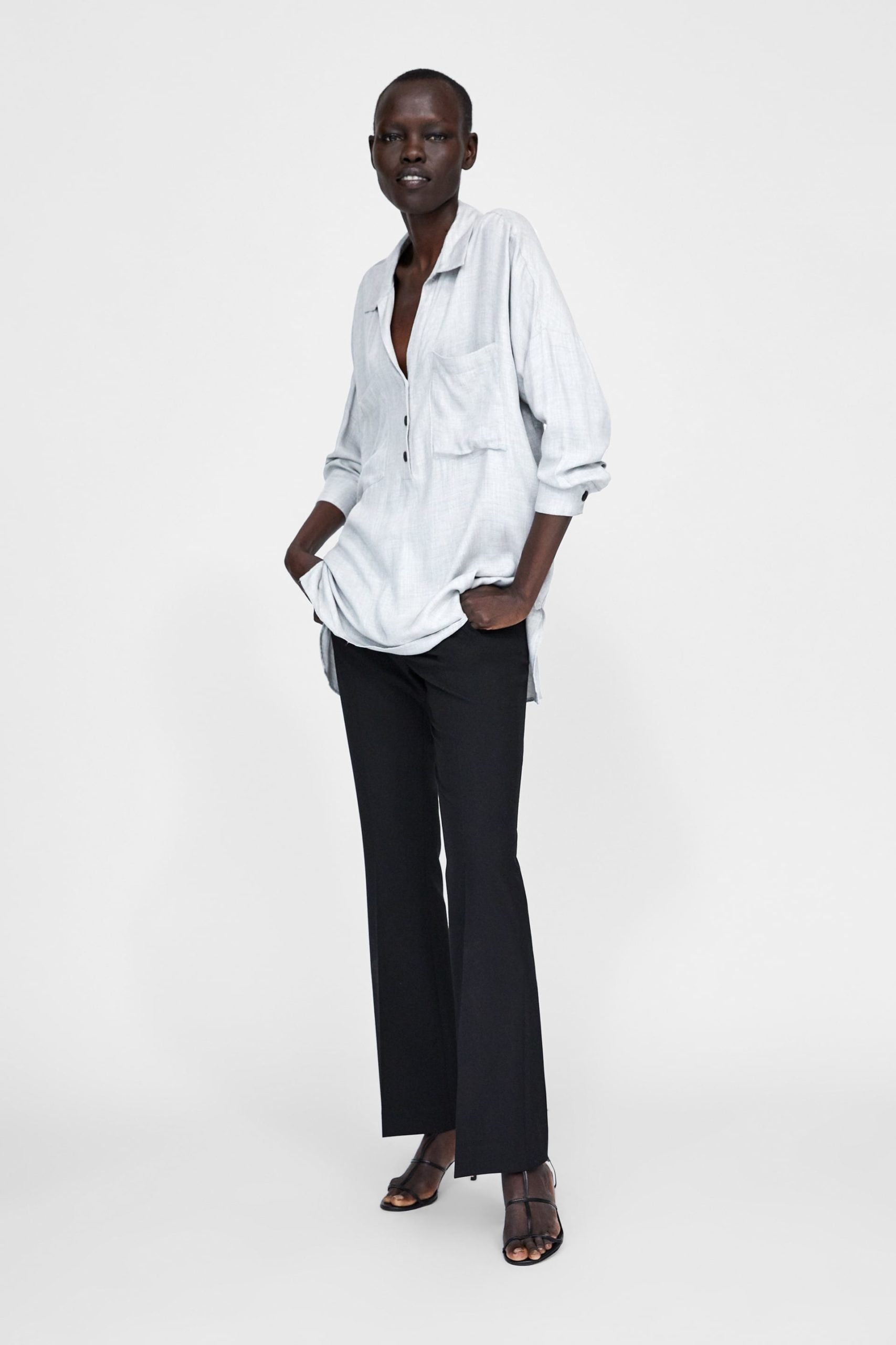    Zara Oversized Blouse with Pockets     – $39.90 