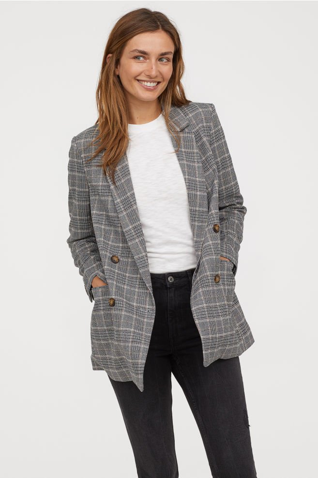    H&M Double Breasted Jacket     – $49.99 