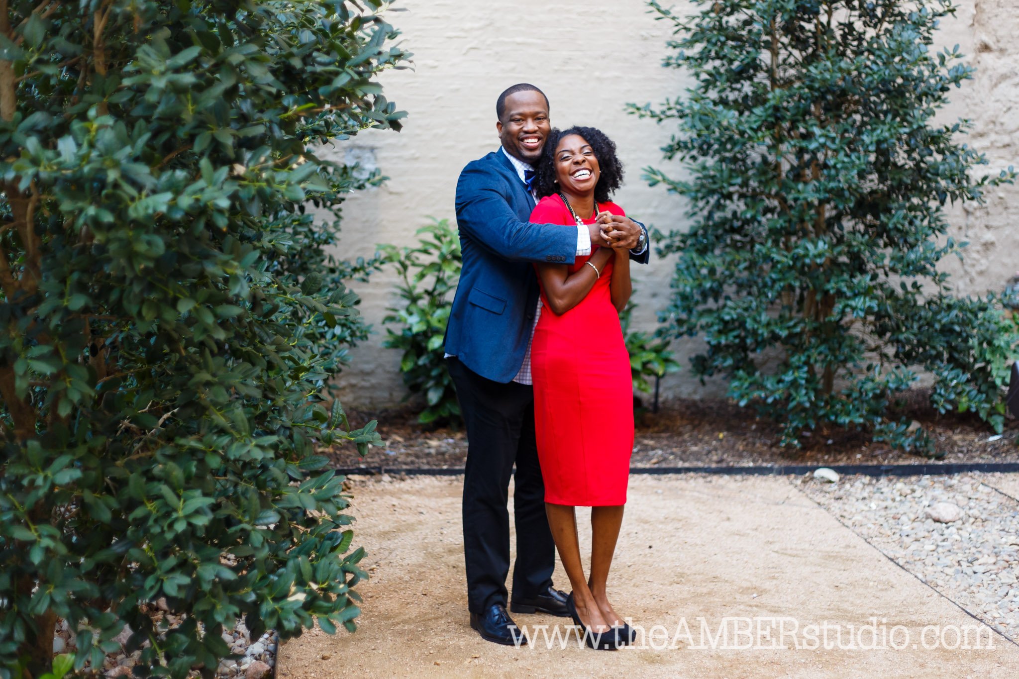black-dallas-wedding-photographer-engagement-photos-downtown-margaret-hunt-bridge-natural-hair-african-american-couple-red-dress-bride-groom0003