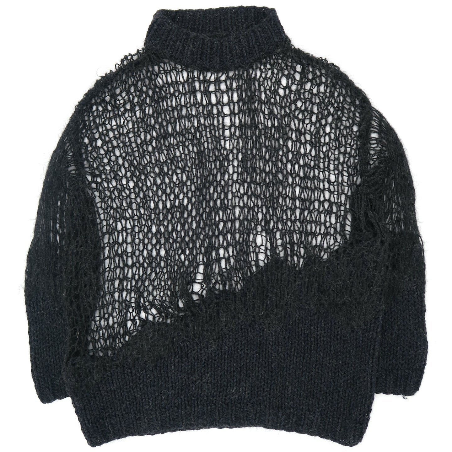 Maison Martin Margiela Punk Mohair Loose-Guage Knit Sweater — DENIMGLASSES