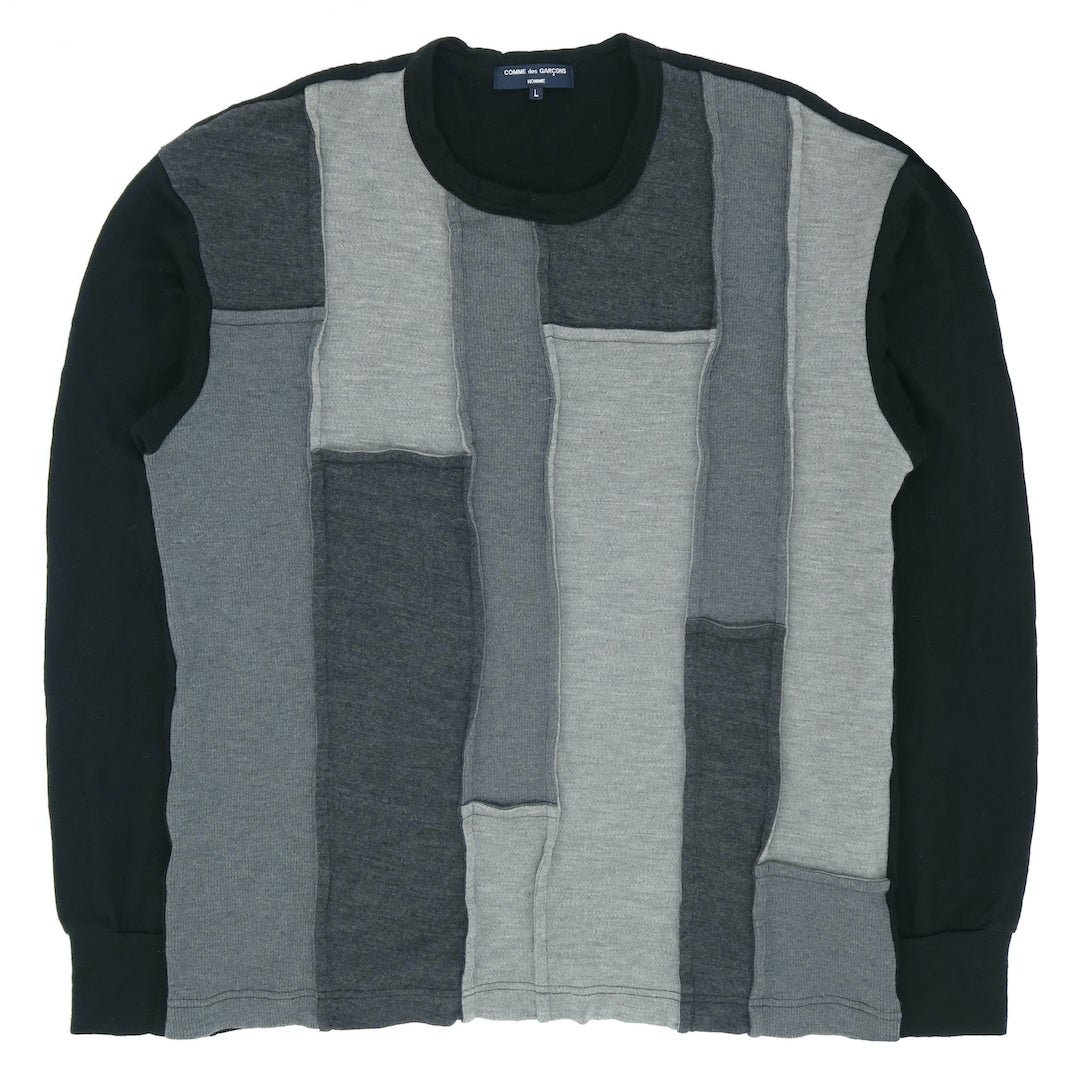 Comme Des Garçons Homme AD2006 Patchwork Sweater — DENIMGLASSES