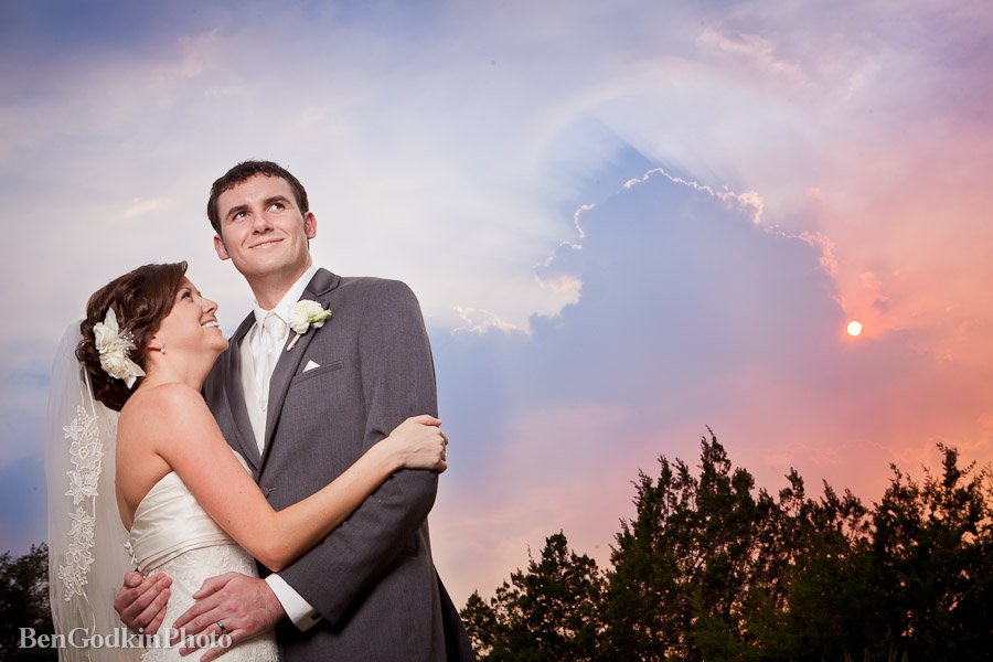 Bride & Groom sunset portraits at The Terrace Club