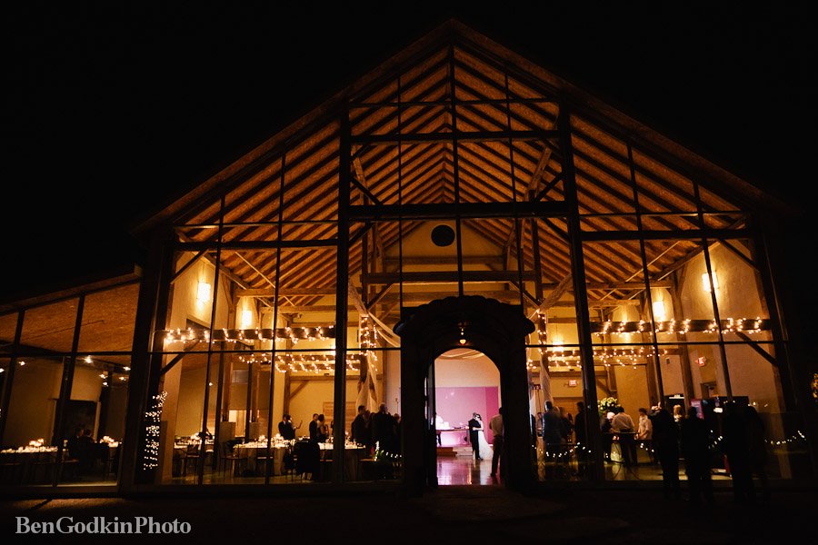 dancing in the barn for reception